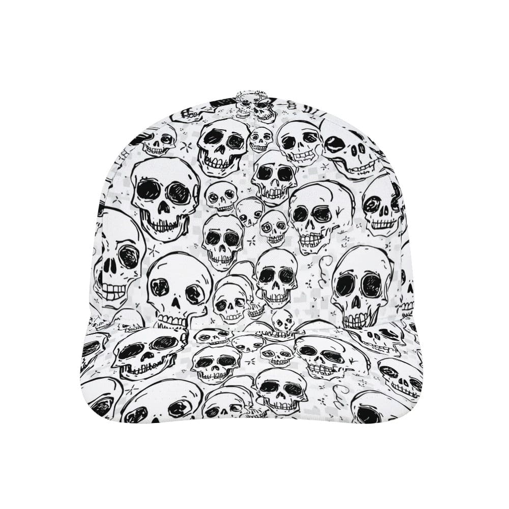 Skulls Pattern Doodle Style Baseball Cap