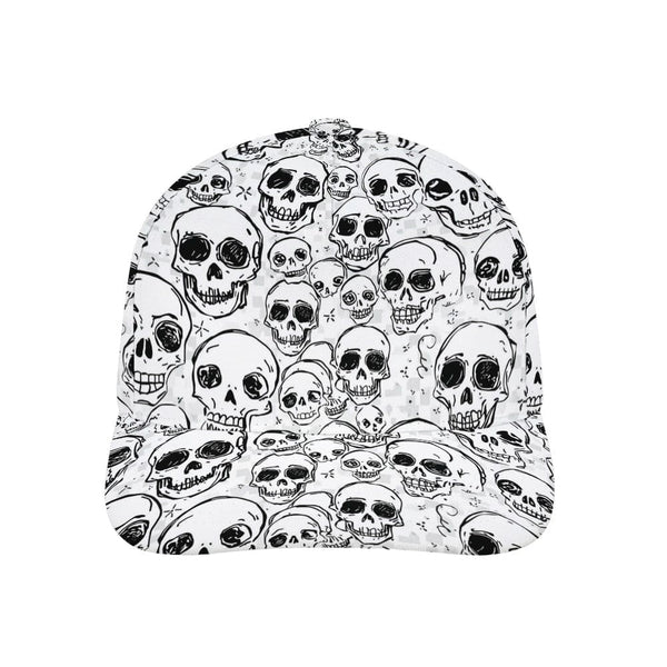 Skulls Pattern Doodle Style Baseball Cap