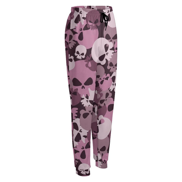 Women's Skull Pink Camo Print Sweatpants