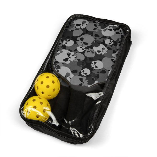 Experience Our Gray Camo Skulls Pickleball Kit And Elevate Your Game