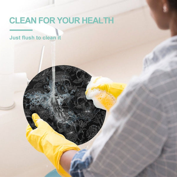 Black Skulls Cutting Board