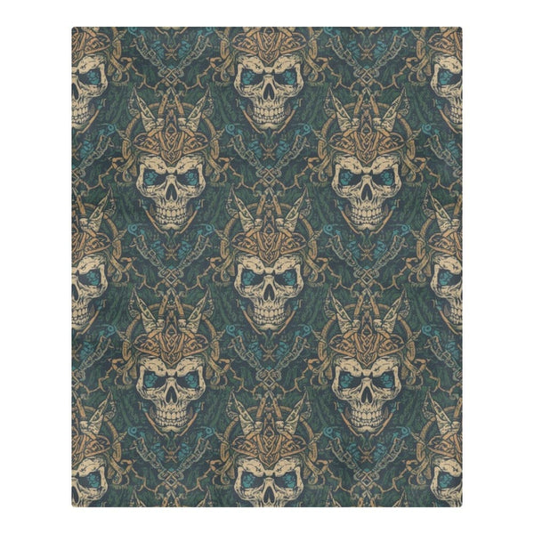 Skull With Horns 3-Piece Bedding Set