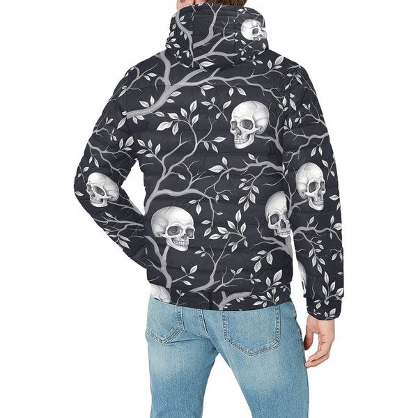 Men's Skulls Padded Hooded Jacket