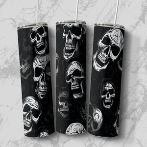 Laughing Skulls Stainless Steel 20oz Tumbler skull