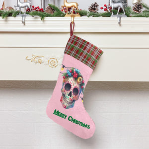 Mom Skull Sequin Christmas Stocking