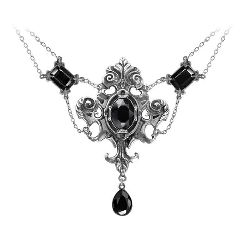 Austrian Crystal Queen of the Dark Night Necklace