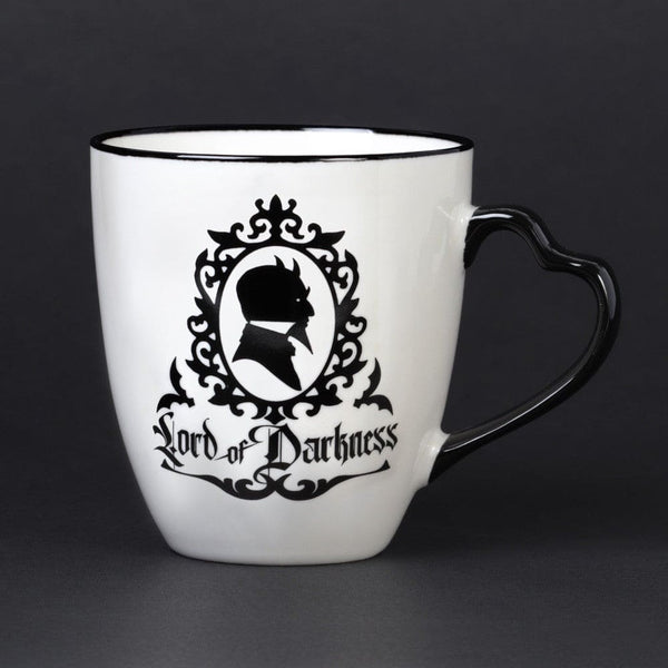 Queen & Lord Mug Set With Heart Handle