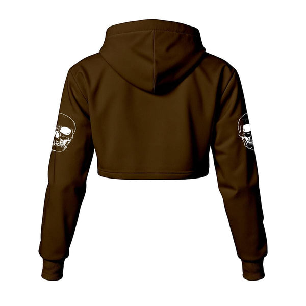 Women's Skull And Lizard Cropped Hoodie 12 Colors