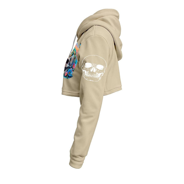 Women's Skull And Lizard Cropped Hoodie 12 Colors