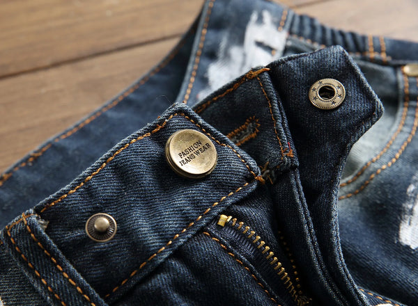 Men's Retro Street Fashion Stylish Casual Jeans