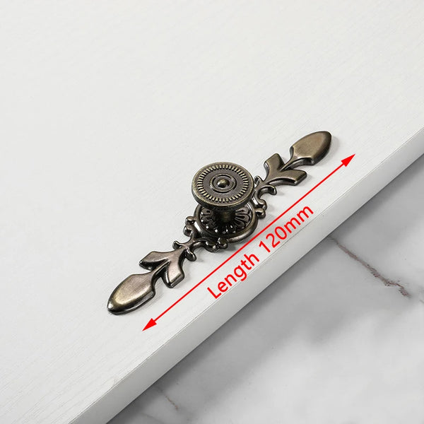 Gothic Bronze Door Handles For Cabinets, Drawer Knobs and More