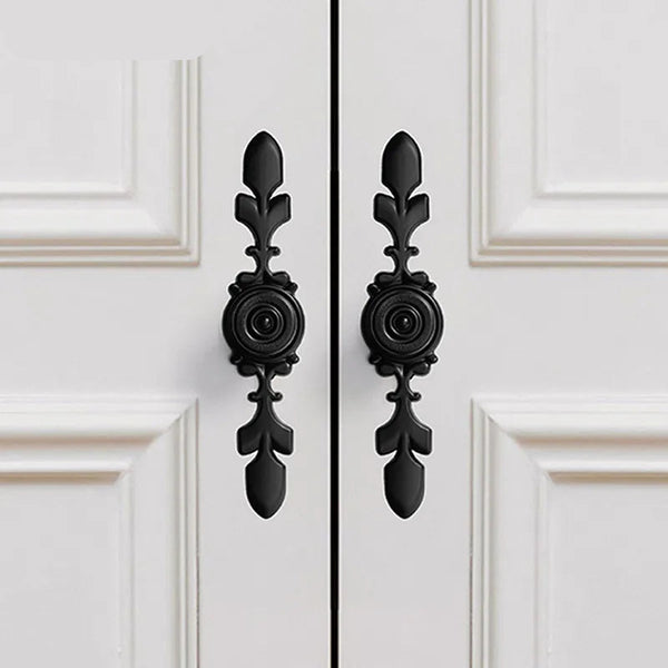 Gothic Bronze Door Handles For Cabinets, Drawer Knobs and More