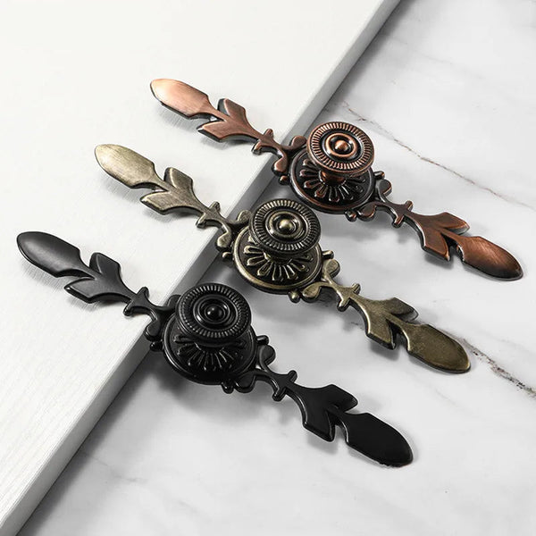 Gothic Bronze Door Handles For Cabinets, Drawer Knobs and More