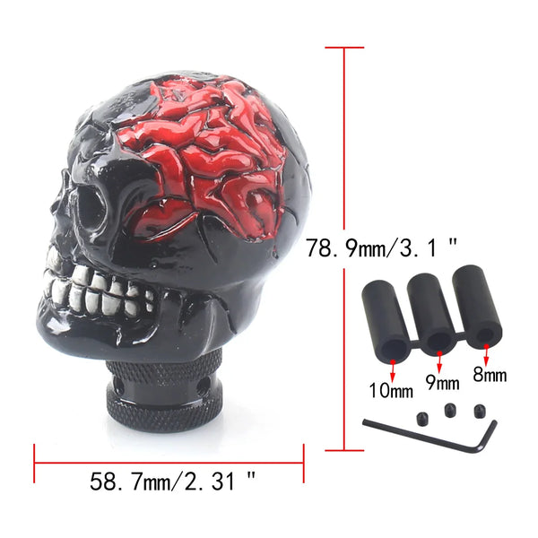Skull Head Manual Gear Shift Knob Car Accessories