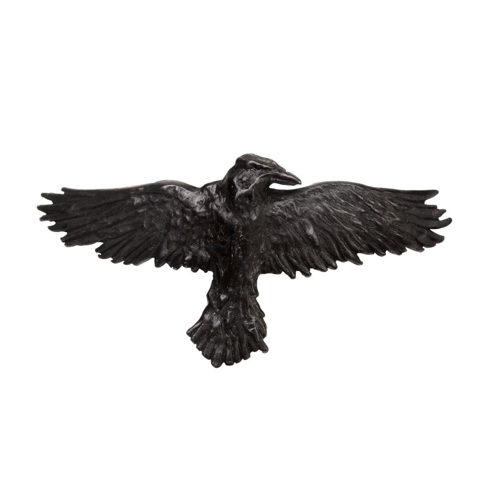 Black Raven Spreadeagled Hair Slide