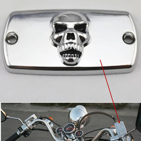 Motorcycle Skull Front Brake Fluid Cap