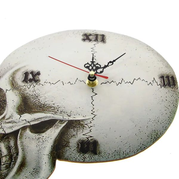 Gothic Skull Home Decor Wall Clock With Roman Numerals