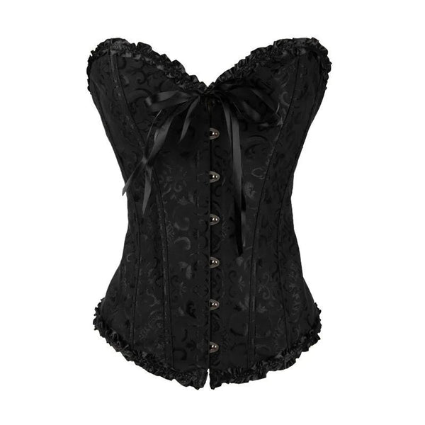 Gothic Women's Corsets Steampunk Overbust Lace Up Bustier