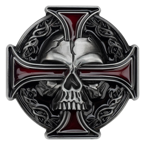 Cross And Skull Metal Belt Buckle For Men or Women