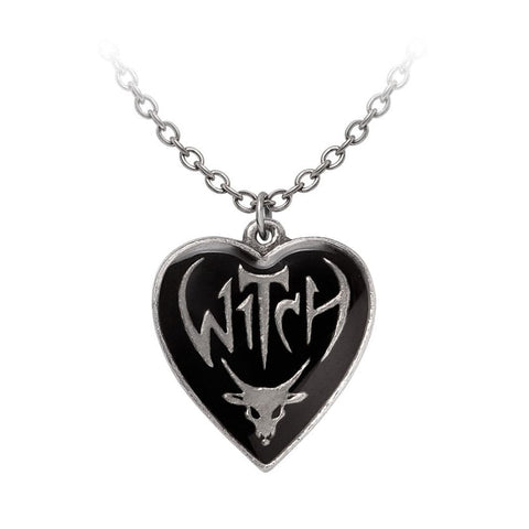 Heart-Shaped Powerful Sign of The Baphomet Witch Pendant