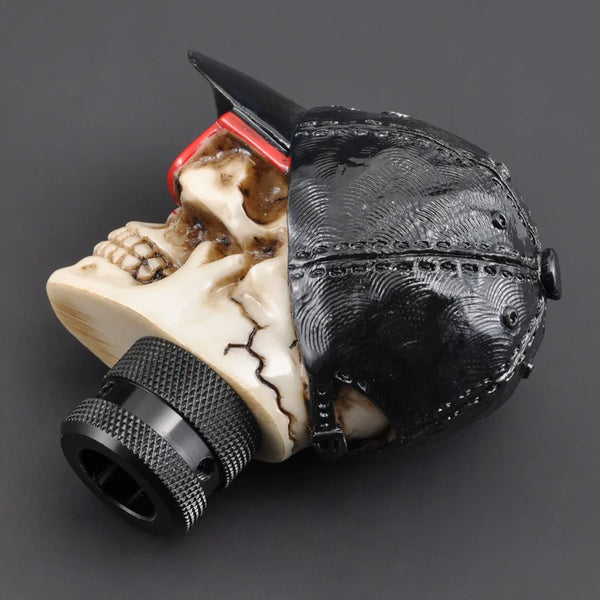 Baseball Hat & Glasses Skull Manual Car Truck Gear Shift Knob