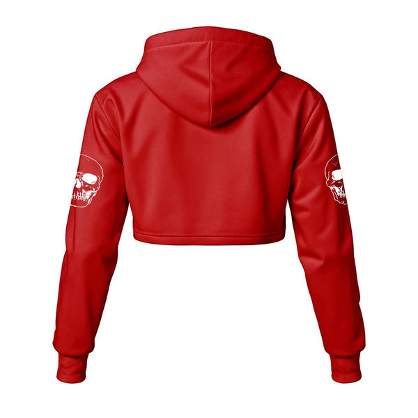 Women's Skull And Lizard Cropped Hoodie 12 Colors