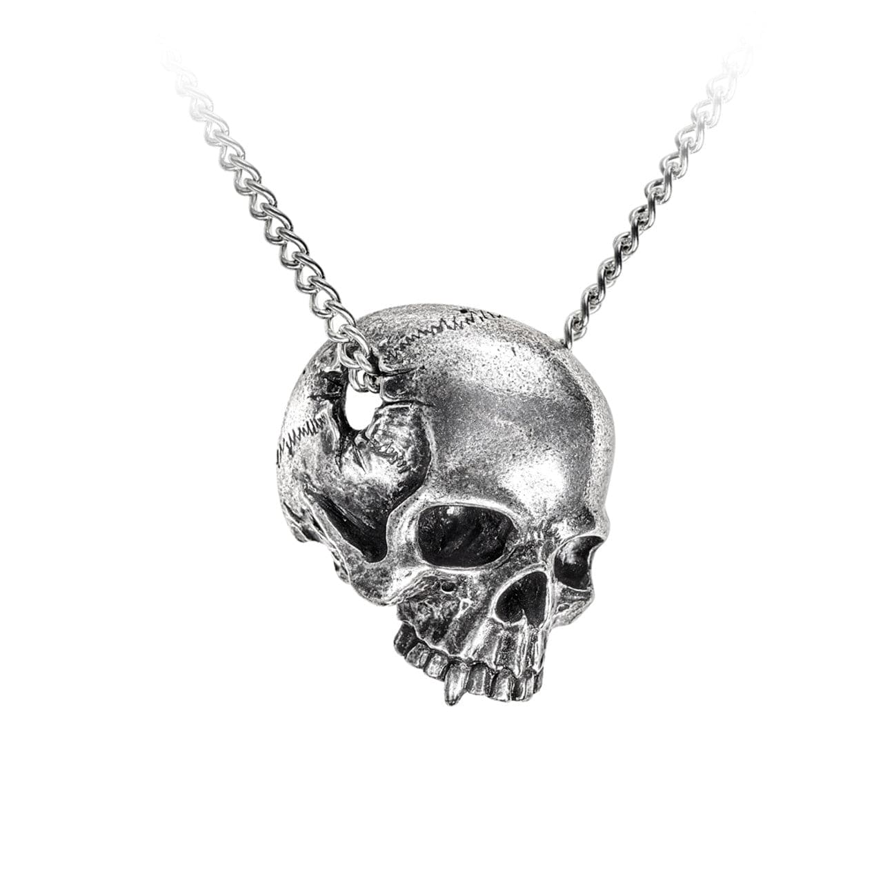 Jawless Skull Head Necklace