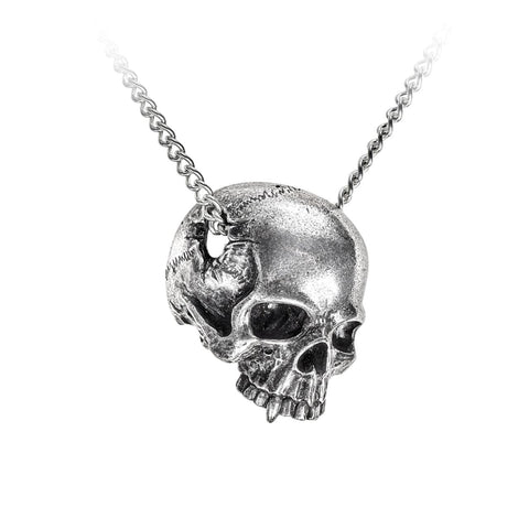 Jawless Skull Head Necklace