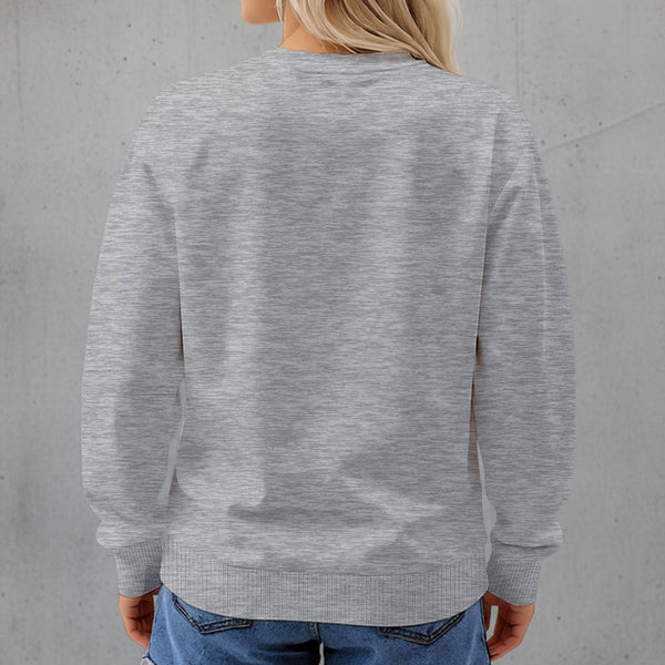 Women's Skull Dont Mess With Momma Fleece Crew Neck Sweatshirt