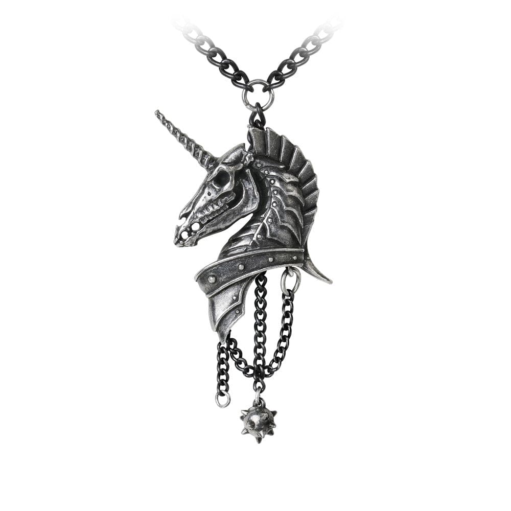 Thundering Phantom of Armored Unicorn Pendant Necklace