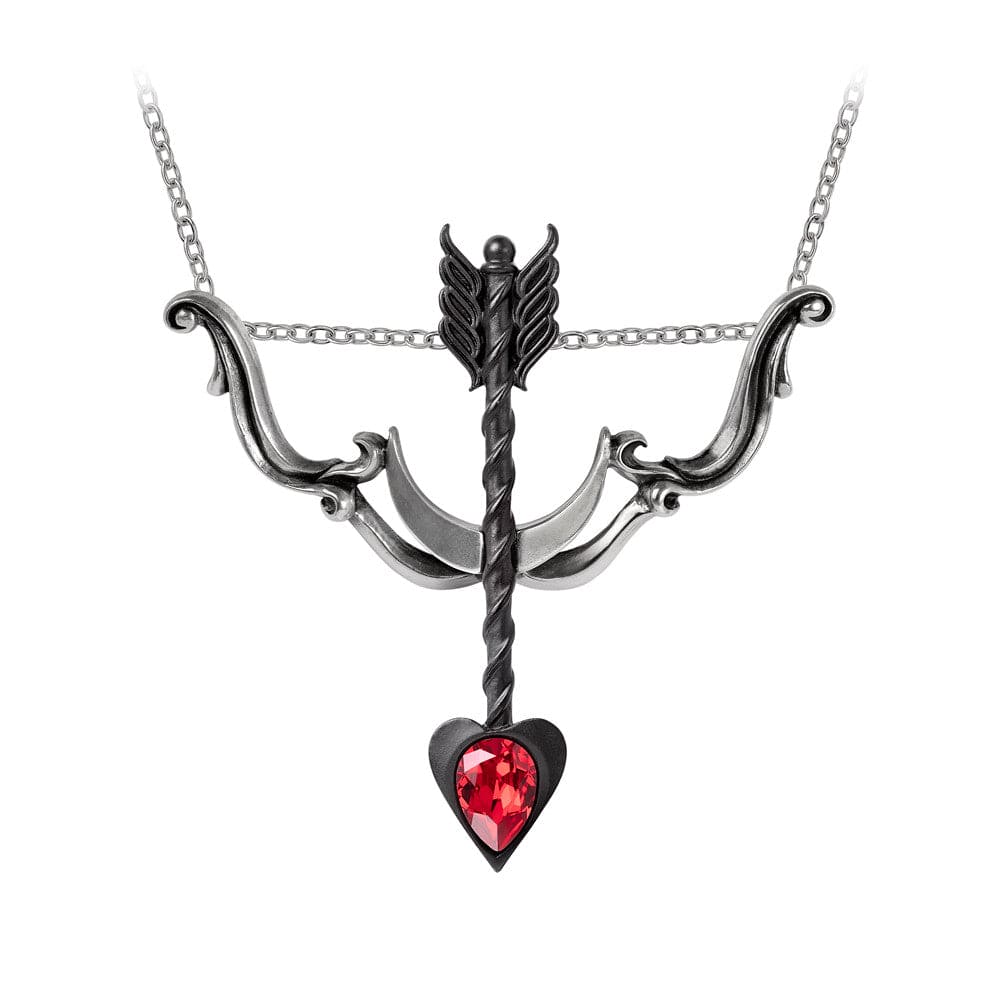 Overwhelm Any Victim With An Arrow With Red Crystal Necklace