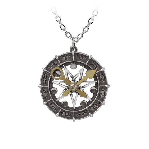 Heavenly Constellations Astro-lunial Compass Pendant