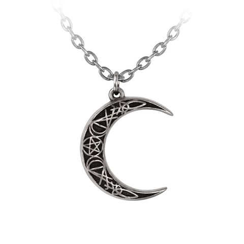 Crescent Moon & A Pact With A Prince Pendant Necklace