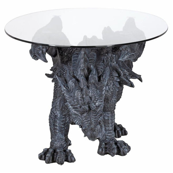 Rule Over Your Living Room With This Magnificent Warwickshire Gothic Dragon Glass-Topped Sculptural Coffee Table