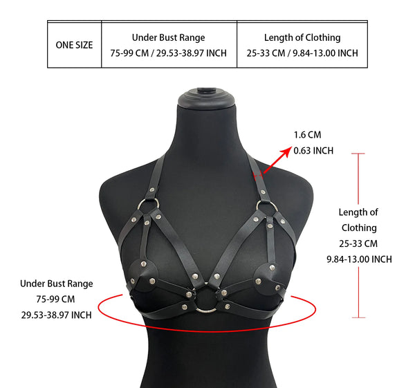 Womens Gothic Clothing Chest Harness Cage Bra