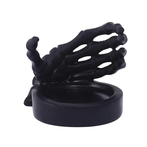 Gothic Skeleton Hand Candlestick Holder Unique Resin Decor