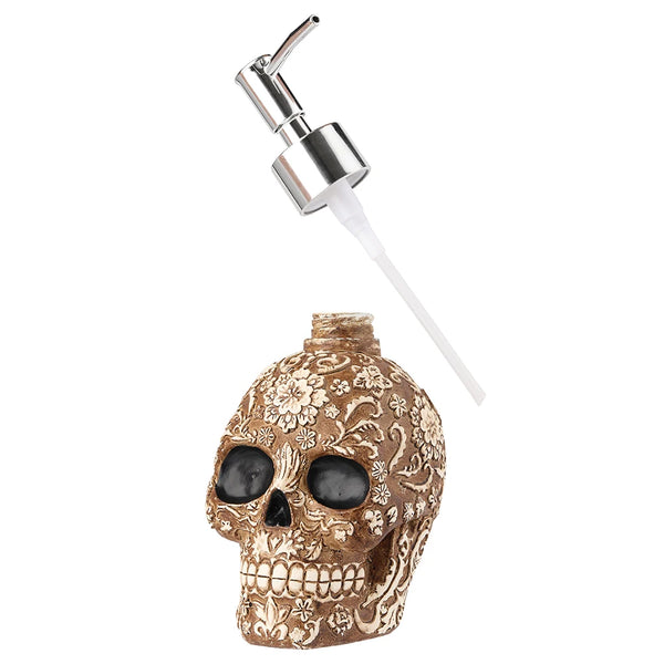 Gothic Skull Liquid Soap Dispenser For Bathroom Decor