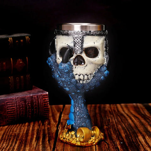 Skull Goblet Stainless Steel Double Layer Cup 10 Patterns