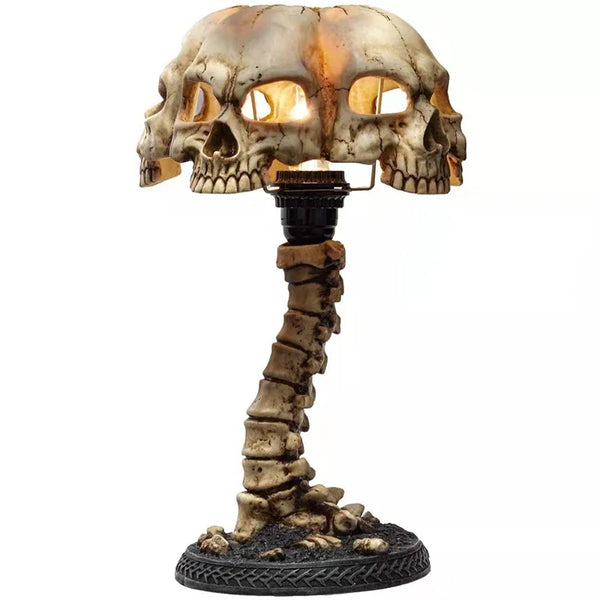 Skull Table Lamp 3D Statue Home Decoration