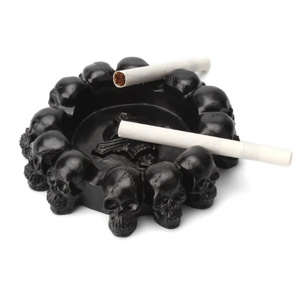 Skull Cross Head Ashtray Gothic Decor