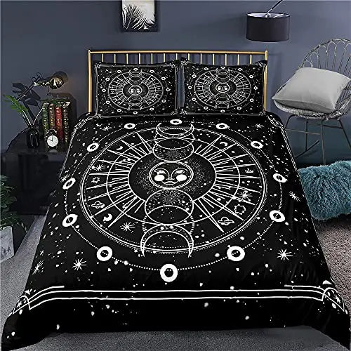 Moons Theme Duvet Cover Bedding Set