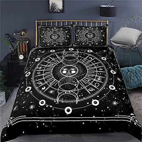 Moons Theme Duvet Cover Bedding Set