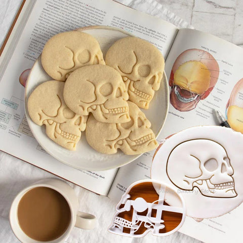 Skull Shaped Cookie Mold Stamp