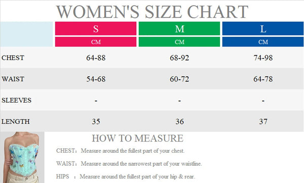 Gothic Women's Lace-up Back Zipper Corset