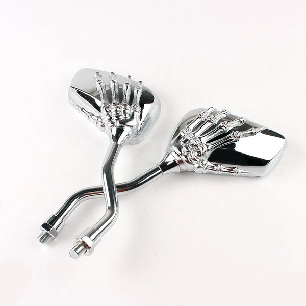 Skull Hand Universal Motorcycle Side Mirrors