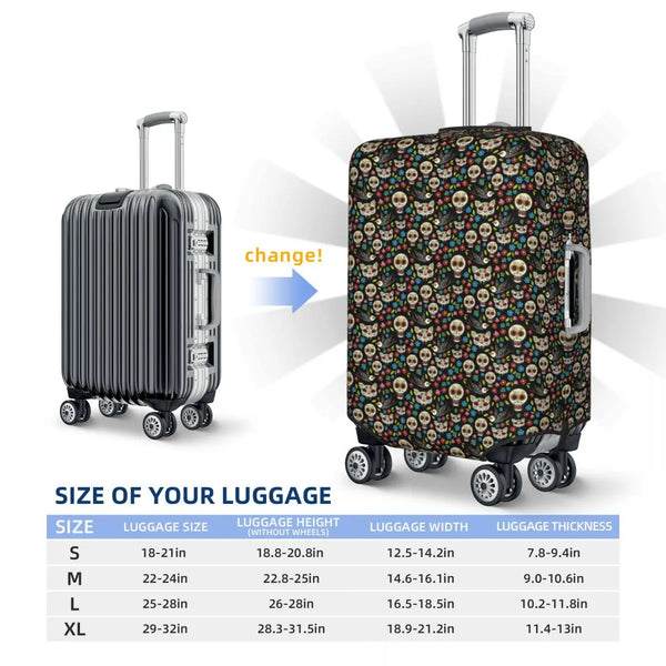 The Fiesta de los Muertos Elastic Luggage Cover