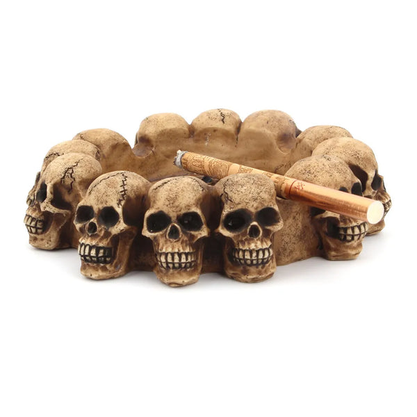 Creative Round Skull Cross Ashtray Home Decor