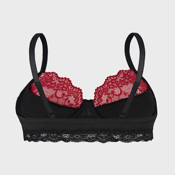 "The Wicked Lace" Skull Print Bralette | Ultra-Thin Gothic Bra