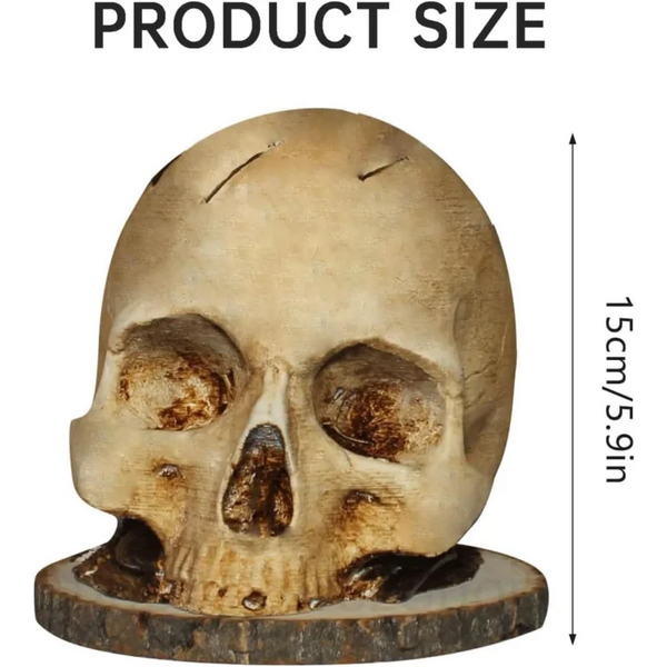 "The Butcher’s Relic" Skull Knife Block | Gothic Kitchen Storage
