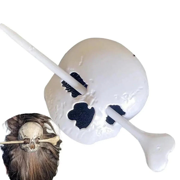 Punk Skull Bone Hair Clip Gothic Style Hair Accessories